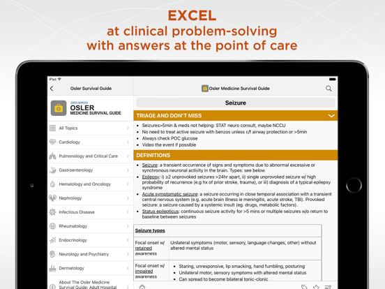 Screenshot #4 pour Osler Medicine Survival Guide