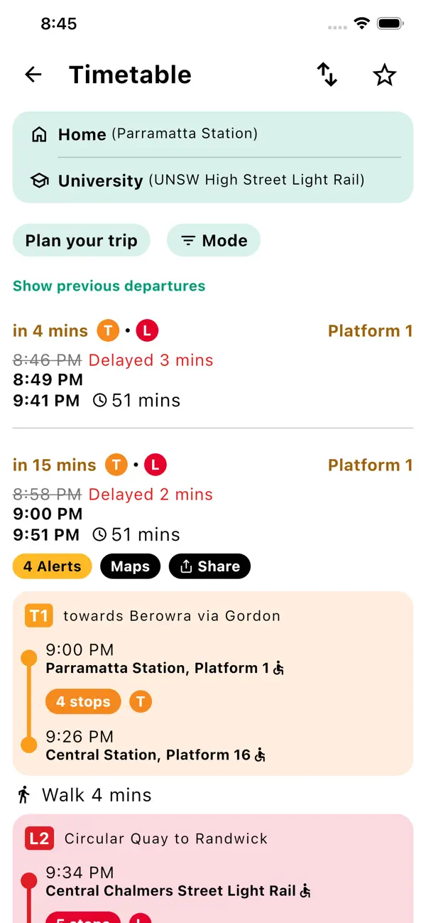 Screenshot #2 pour Krail - Sydney Trains, Buses