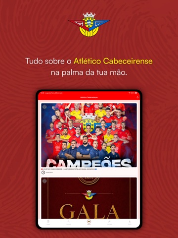 Atlético Cabeceirense App iPad screenshot