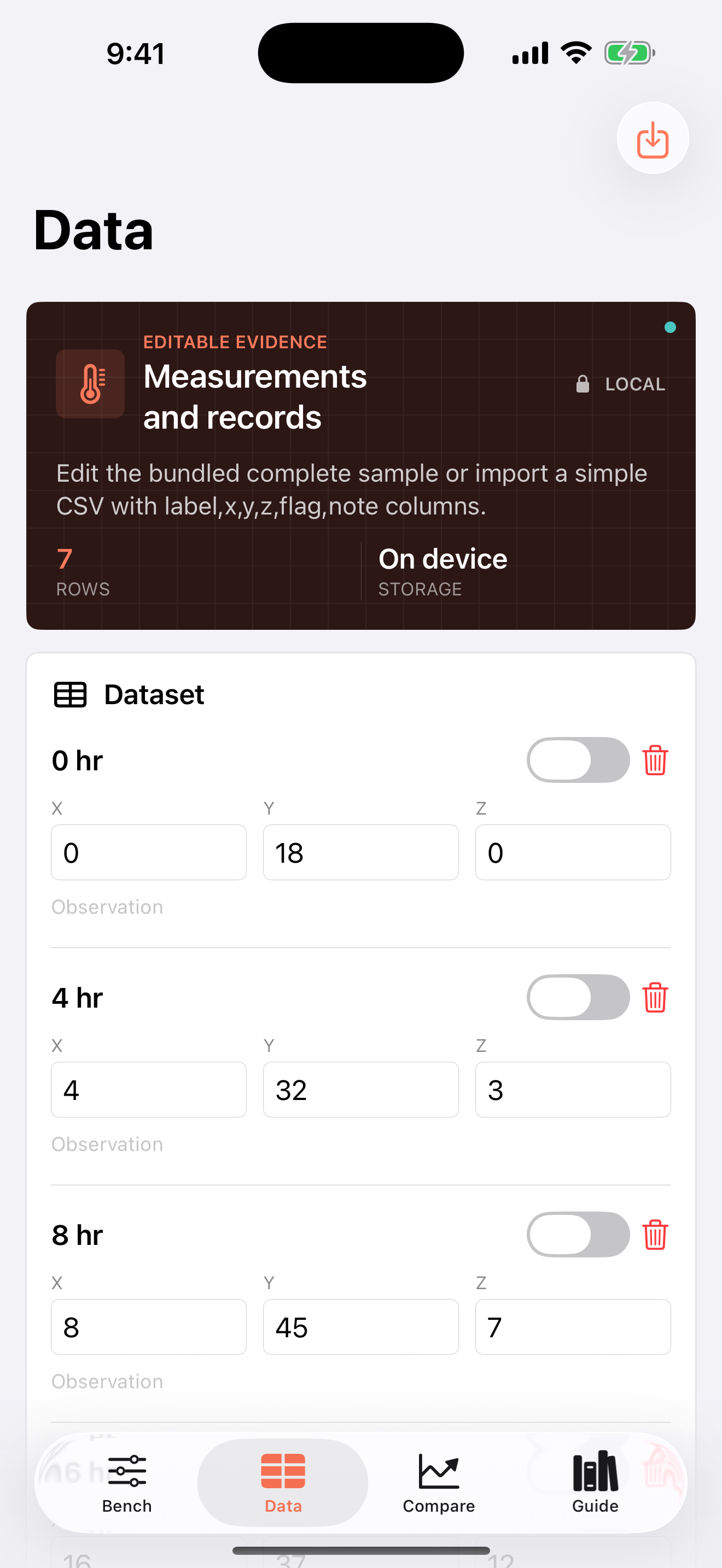 Maturityline: Concrete screenshot 3 of 4