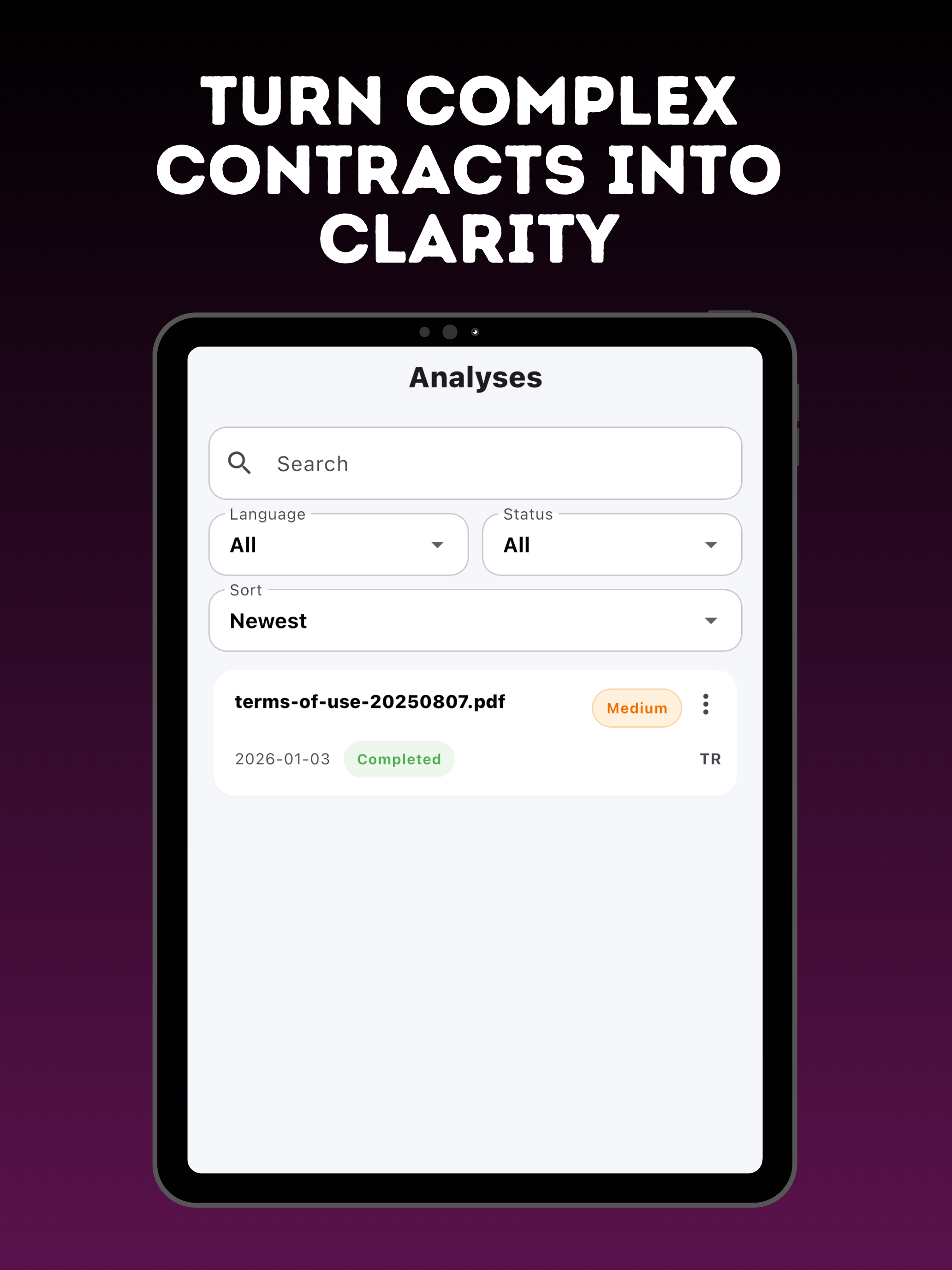 ContractLens – Analysis