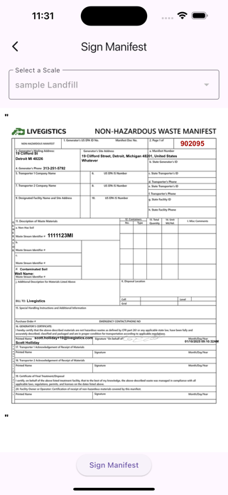 Livegistics Driver Screenshot 2 of 6