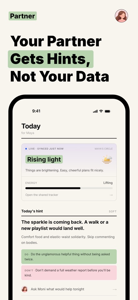 Moni: Period Tracker & Diary screenshot 3