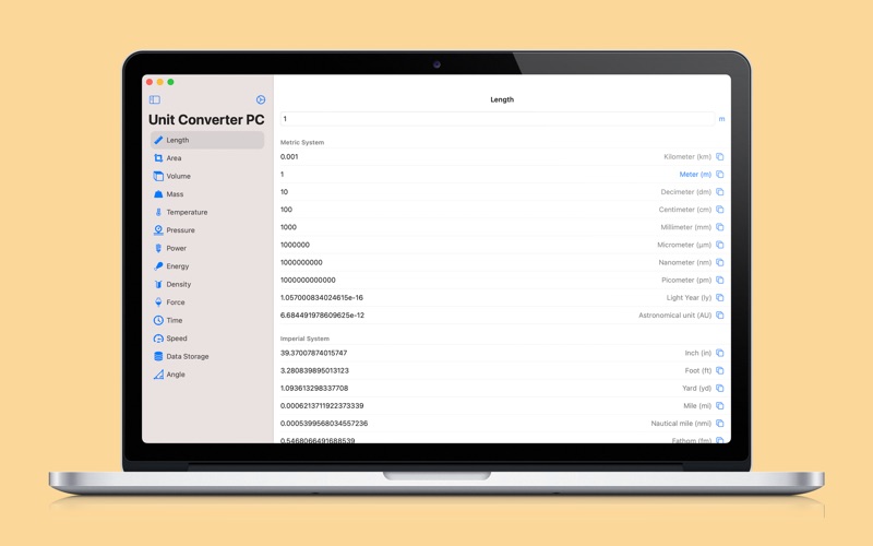 Screenshot #1 pour Unit Converter PC