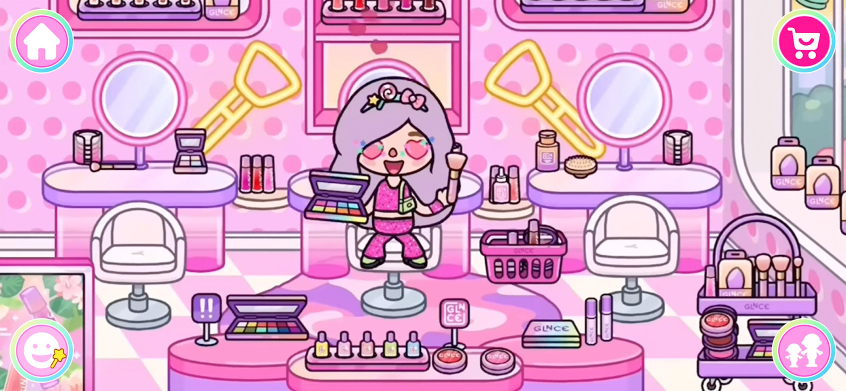 公主小镇世界: 女生米加迷你世界化妆装扮房子模拟器嘉年华大全