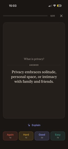 Recall: AI Private Study Cards Screenshot 2 of 6