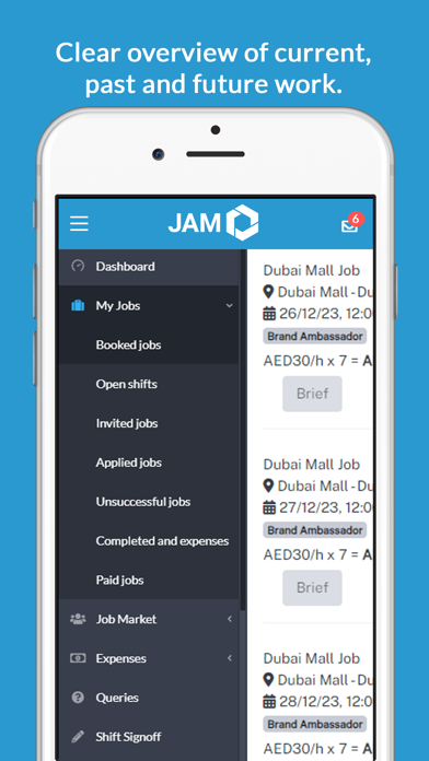 JAM Event Services Screenshot