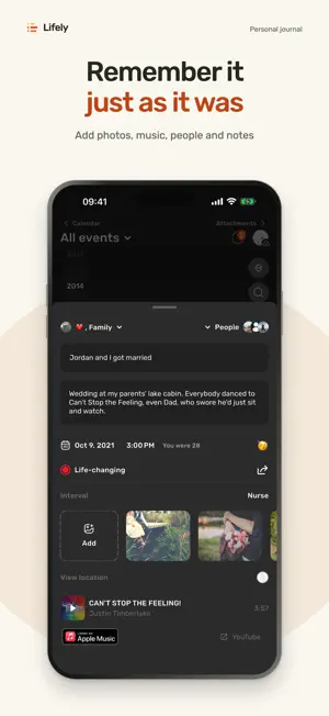 Lifely: timeline maker journal screenshot 4