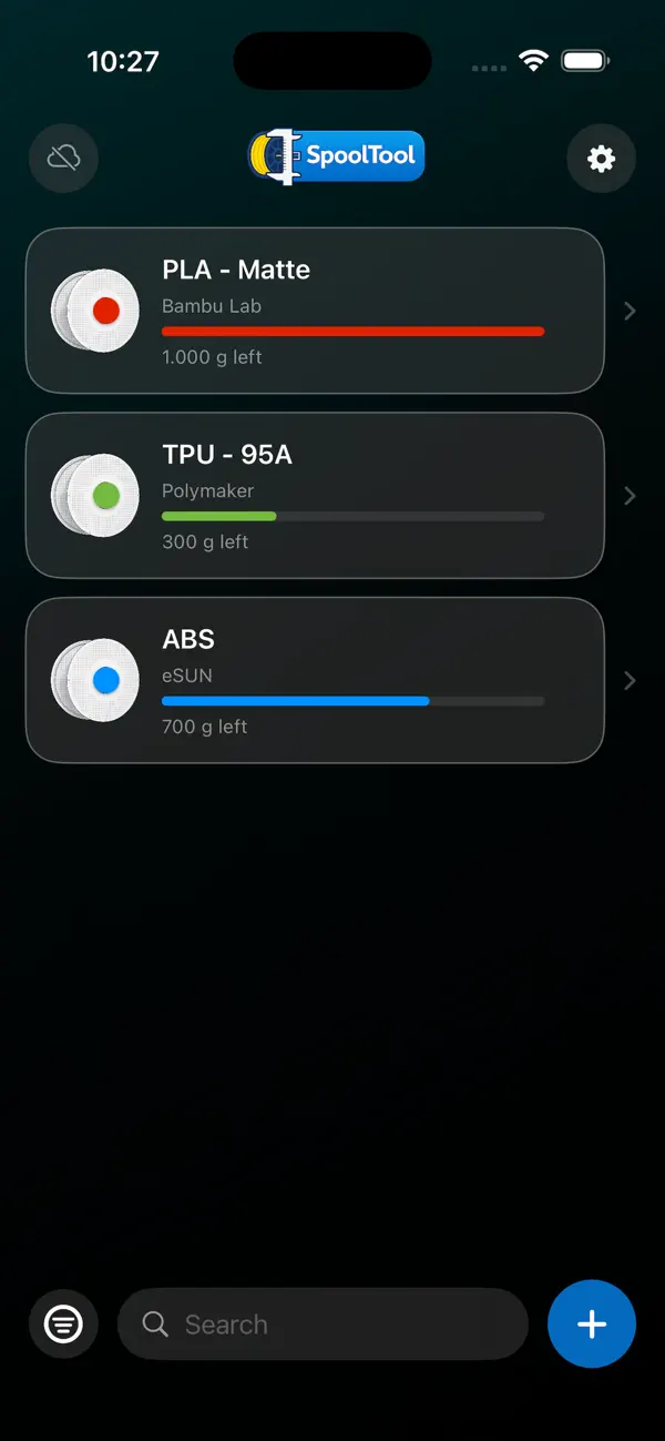#1. SpoolTool (iOS) Ved: Luc Janssen