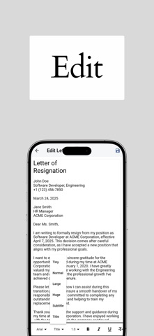 Resignation Letter Screenshot 3 of 3