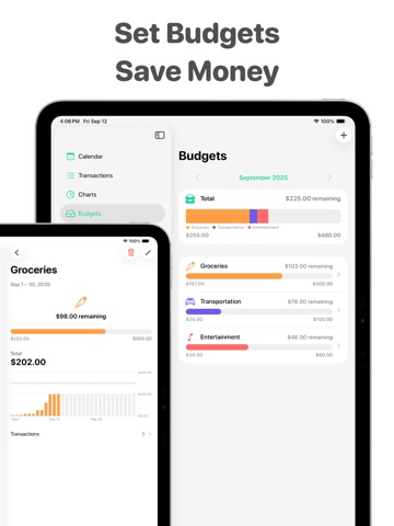 Budget Calendar: Simple Money iPad screenshot