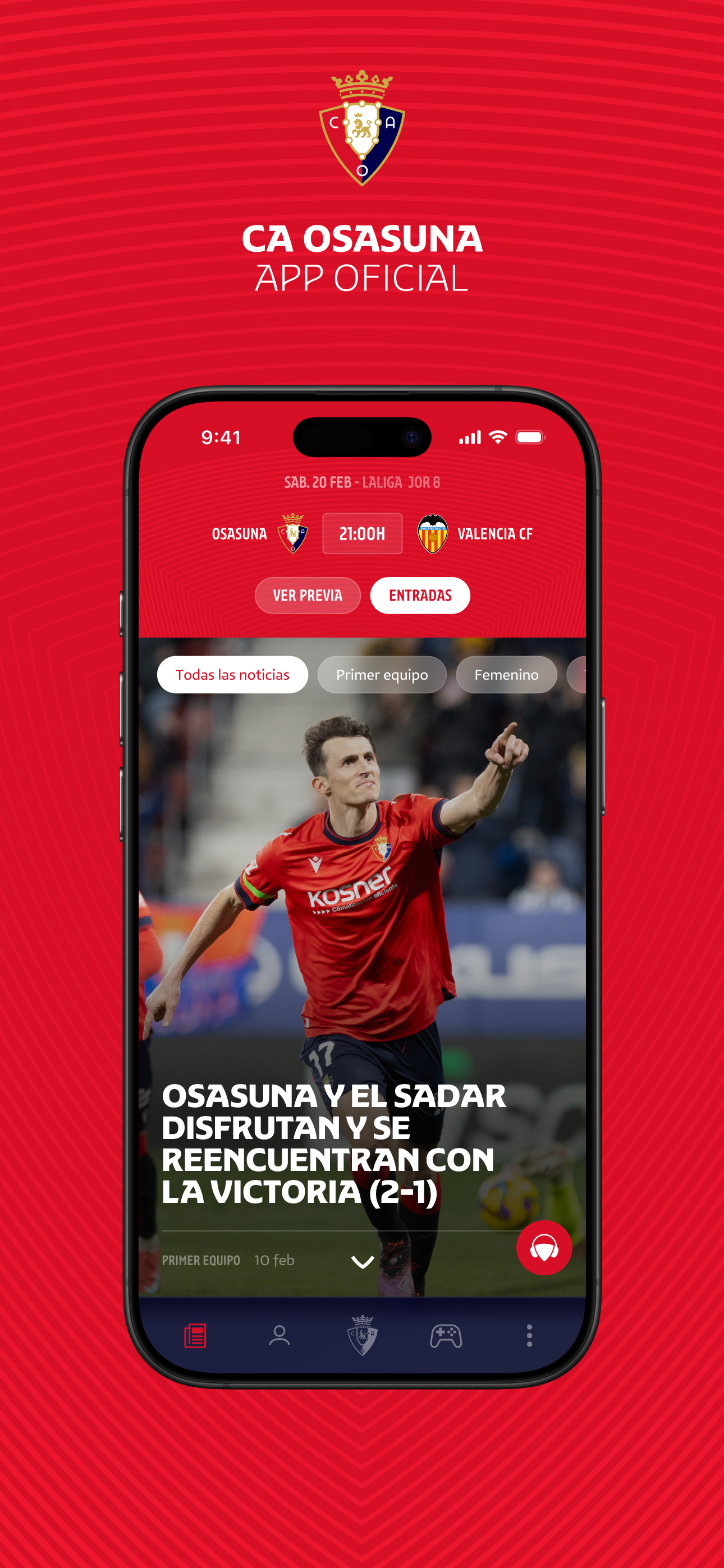 Osasuna Official App