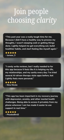 Lightly: AI Emotional Support Screenshot 2 of 9