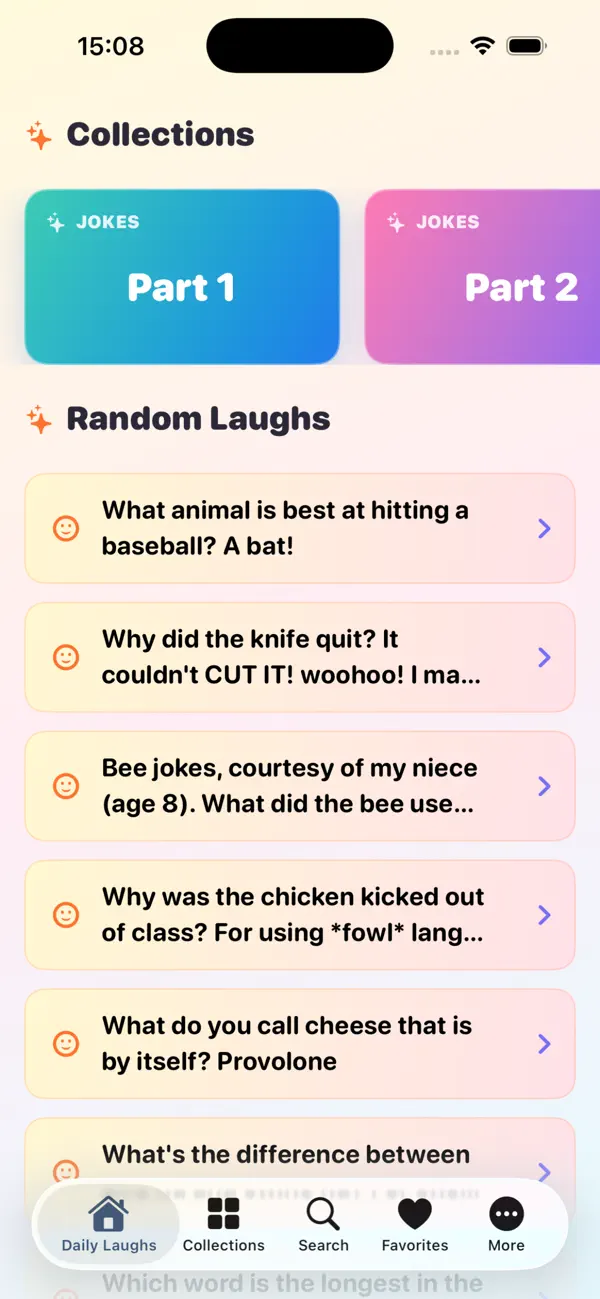 Screenshot #2 pour Clean Jokes: Daily Laughs