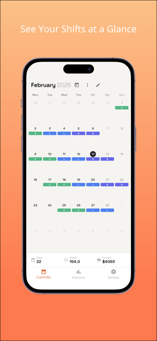 Shift Work Planner - Shift Screenshot 1 of 4
