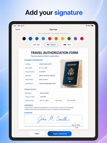 FiriScan: PDF Document Scanner iPad screenshot