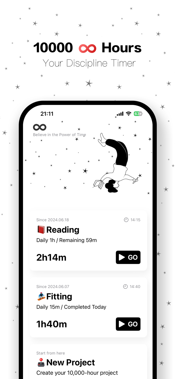 10000 Hours - Time Tracker