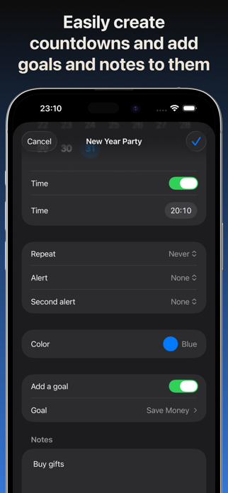Countdown+ Reminder Screenshot 5 of 6