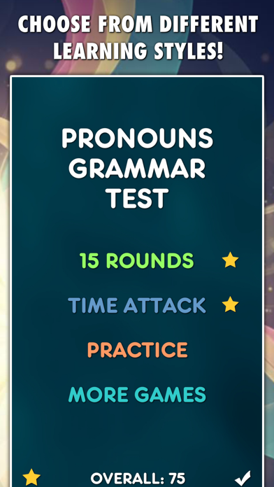 Screenshot #3 pour Pronouns Grammar Test