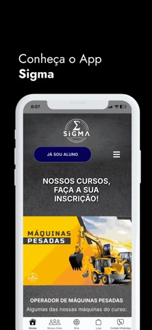 Sigma: Cursos e Treinamentos screenshot