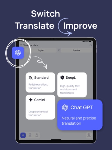 Video Translator: Voice & AI iPad screenshot