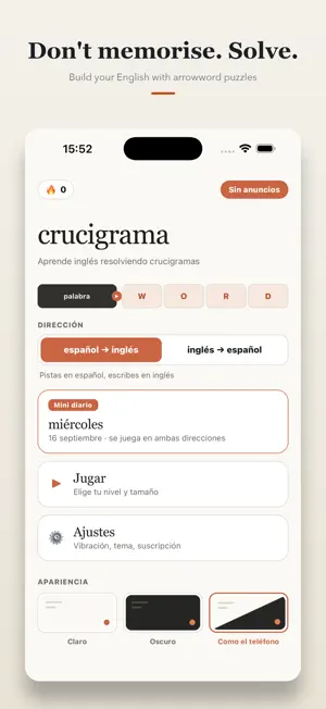 crucigrama traducido screenshot 1