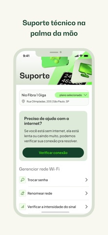 Nio: internet fibra iPhone screenshot 2