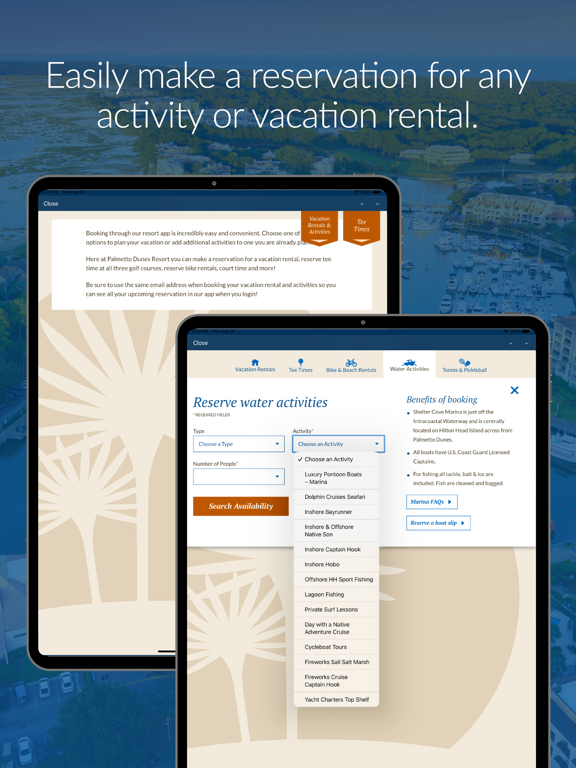 Palmetto Dunes Resort iPad screenshot 7 - Travel app