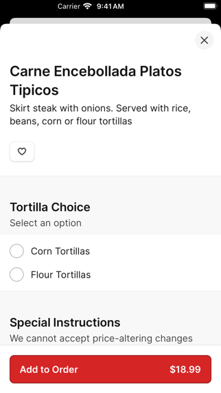Chuyita's Charlotte iPhone screenshot 4 - Food & Drink app
