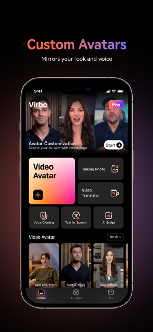 Screenshot of AI Video Generator - Virbo