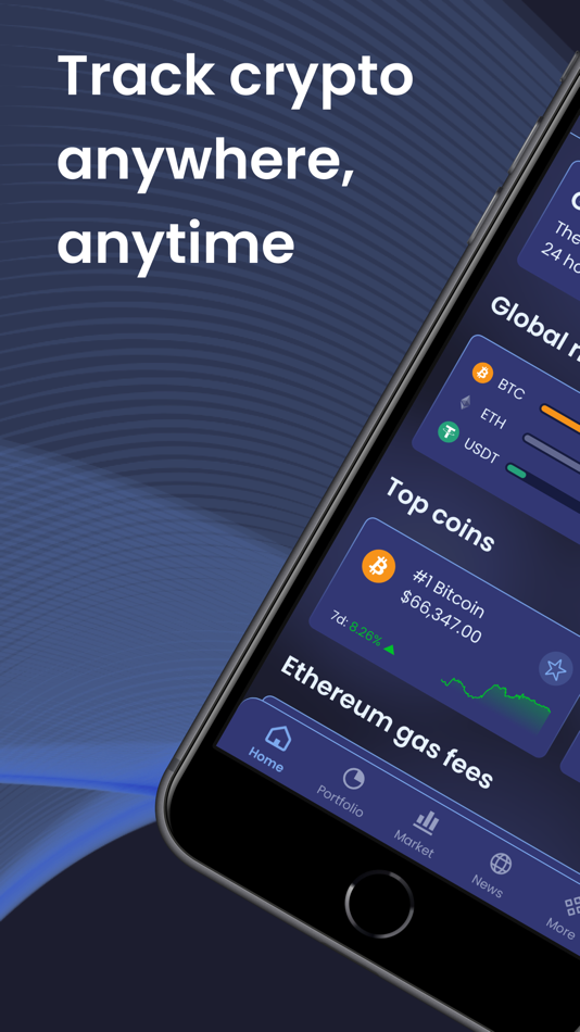 #1. CoinCurrently - Crypto Tracker (iOS) 由: Oscar Berggren