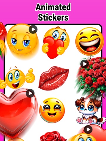 Love Stickers WASticker iPad screenshot 6