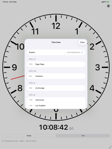 AccurateClock iPad screenshot