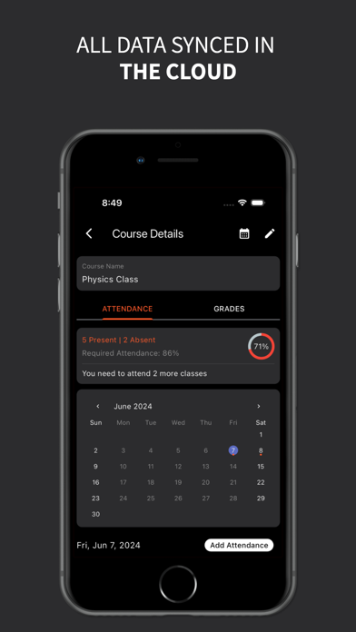 Attendy Pro: Attendance/Grades Screenshot