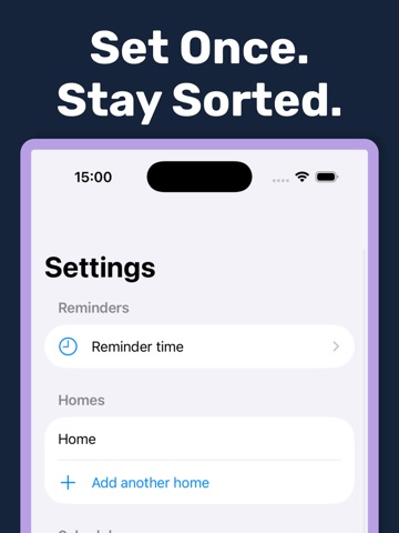 Bin Days - Bin Reminder iPad screenshot