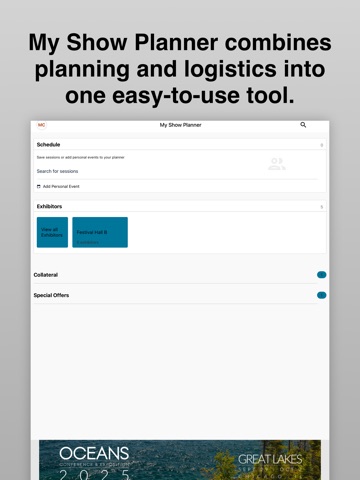 OCEANS 2025 Great Lakes iPad screenshot