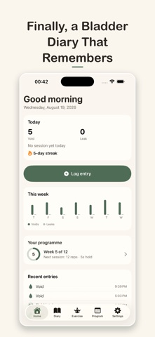 Juniper: Bladder Diary Tracker Screenshot 1 of 6