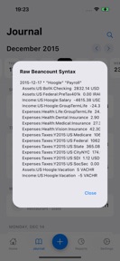 BeanGo: Beancount Ledger screenshot