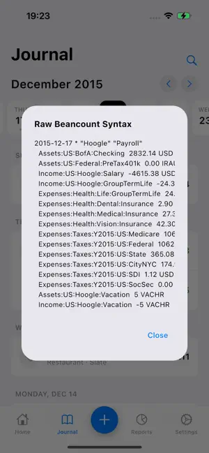 BeanGo: Beancount Ledger screenshot 4