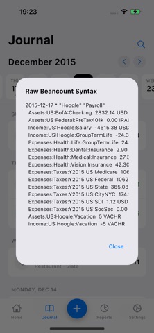 BeanGo: Beancount Ledger screenshot