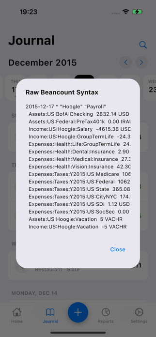 BeanGo: Beancount Ledger Screenshot 4 of 8