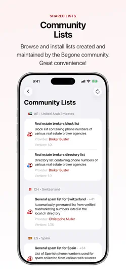 Скриншот Begone: Spam Call Blocker на iPhone 4