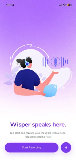Wisper:Speech to Text AI Notes screenshot 1