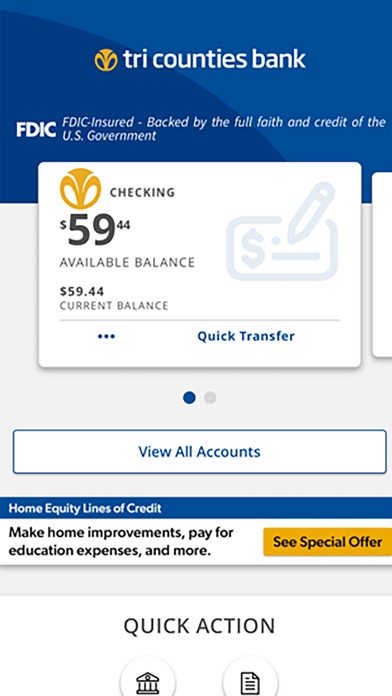 Tri Counties Mobile Banking iPhone screenshot 2 - Finance app