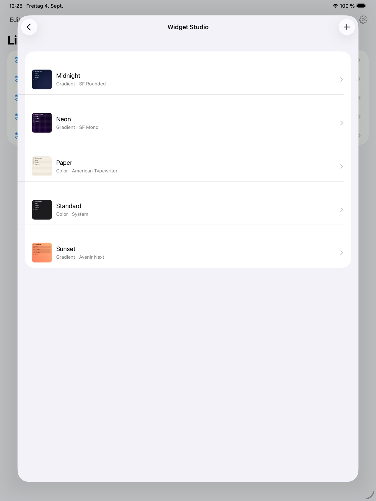 Screenshot 8 of Slate: List Widgets