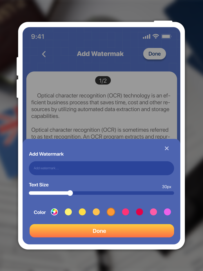 DocScan App PDF Scanner, Edit