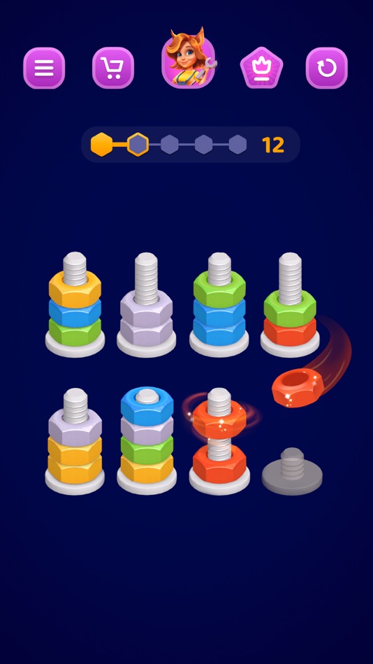 Nuts and Bolts — Sort Color - 1.2.5 - (iOS)