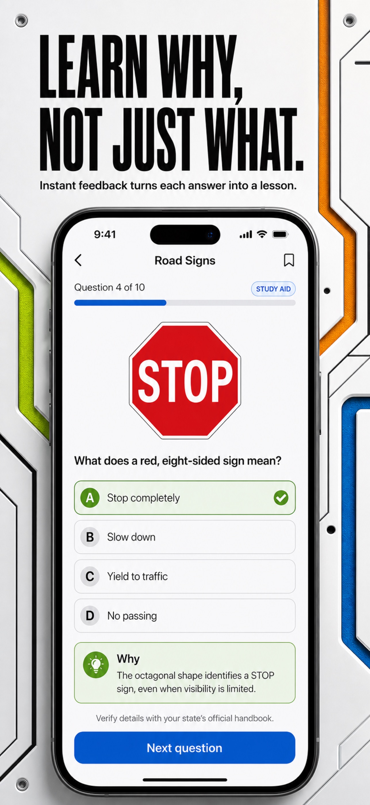 Screenshot 4 of DMV Permit Test USA: Practice
