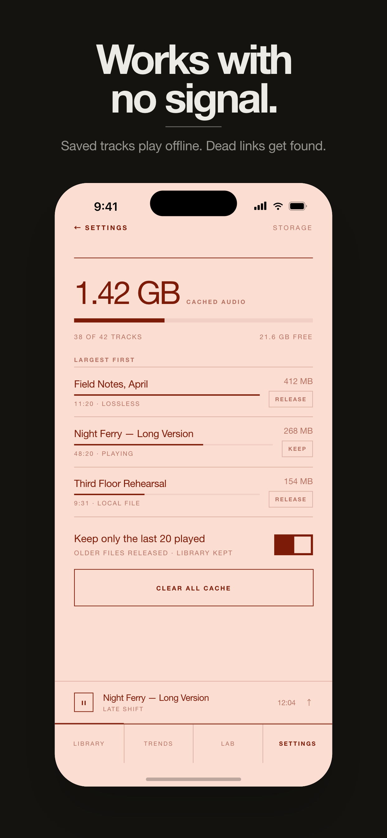 MusicPal: Link to Audio Player screenshot 7