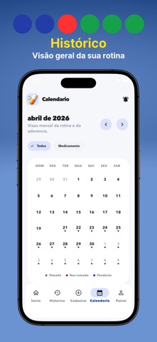 Lembrete para tomar remédio iPhone screenshot